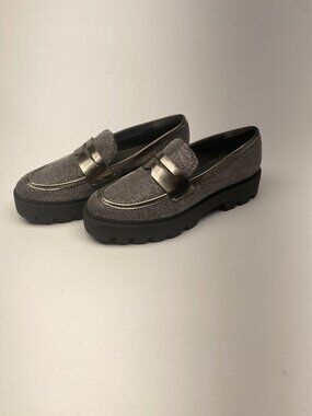Franco Sarto Womens Balin Lug Sole Chunky Loafer Sz 7